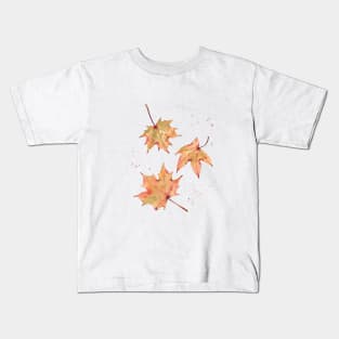 Fall leaves painting Kids T-Shirt